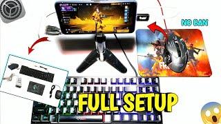 2024  Full Setup Keyboard and Mouse in Mobile | how to connect keyboard and mouse in mobile