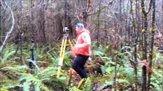Land surveyor's having fun!