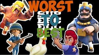 Every Supercell Game ranked from worst to best