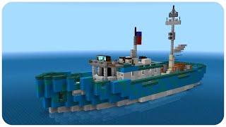 How to build a ship in minecraft (fishing boat) minecraft ship tutorial