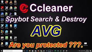 Stay Protected with 3 Trusty CClearner SpybotSearch&Destroy and AVG AntiVirus