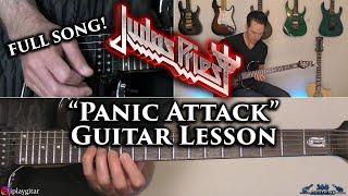 Judas Priest - Panic Attack Guitar Lesson (FULL SONG)