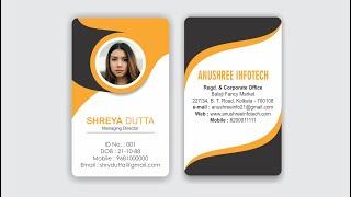 Creative Identity Card Design |  CorelDRAW Tutorial | Vector I-Card | I-card Design Idea and Tricks