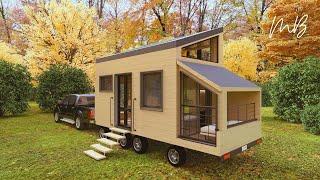 Live everywhere: Tiny House on Wheels! Modern Small House Design Idea