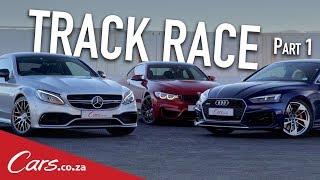 Track Battle | Mercedes C63S vs BMW M4 vs Audi RS5 - Part 1