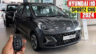 New Hyundai Grand i10 Nios Sportz CNG 2024 Model️Full Detailed Review