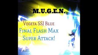 MUGEN DBS Vegeta SSJ Blue Hyper Attack(Edit) - DZX