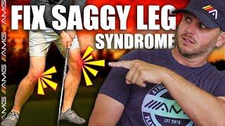 How To Fix Your Knee Slide and Saggy Knees in the Downswing ️‍️