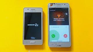 Broken Screen Samsung Z2 VS Samsung J2 Prime incomingcall,Boot Animation