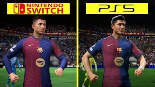 EA FC 25 Nintendo Switch vs PS5 Graphics Comparison #eapartner