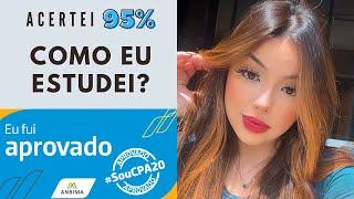 CPA-20 ANBIMA: COMO PASSAR + DICAS | MINHA EXPERIÊNCIA COM 95% DE ACERTO