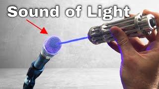 How Microphones Can Record Light―Recording My Voice As Light Waves