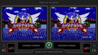 Regional Differences [06] Sonic The Hedgehog (USA vs JPN) Genesis vs Mega Drive (Region Comparison)