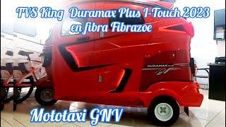 MOTOTAXI GNV TVS DURAMAX PLUS 2023 EN FIBRA FIBRAZOE DEPORTIVO EQUIPADO TUNEADO