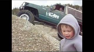 Nissan Patrol in the gravel pit