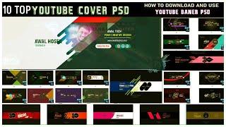 10+ Free YouTube Channel Art Templates || YouTube channel art psd  template free download