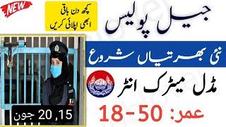 Jail Police Jobs 2021 | Police New Jobs 2021 | Pakistan Govt Jobs 2021 | Pakistan New Govt Jobs 2021