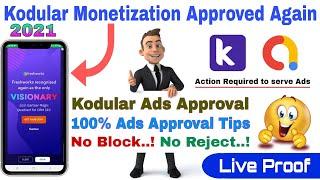 kodular Monetization approved  Admob ads approval tips 2021. Live proof % ads showing in app.