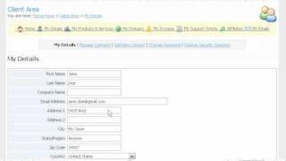 How to update your personal details in WHMCS - WHMCS Tutorial presented by KVCHosting.com