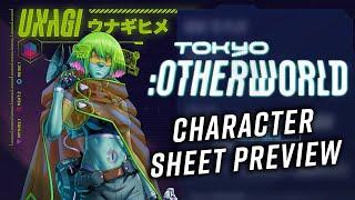 Tokyo:Otherworld Character Sheet Preview