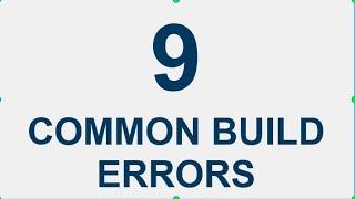 9 Common Build Error in Unity: the solution