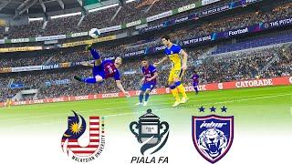 JDT vs MALAYSIAN UNIVERSITY LEG 2  PIALA FA MALAYSIA 2024 JDT  FOOTBALL GAMEPLAY HD