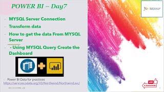 How to Connect Power BI with MYSQL Database Import Data DAY7 #powerquery #powerbideveloper  #powerbi