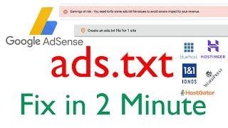 how to correct you need to fix some ads.txt file issues to avoid severe impact to your revenue |