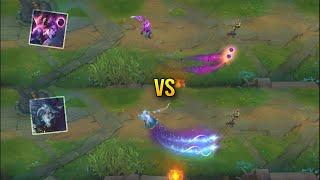 Dark Star Diana vs Winterblessed Diana Skin Comparison - League of Legends