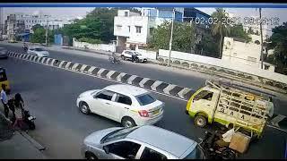 Live accident in Chennai