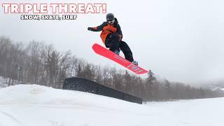 Improve Your Snowboarding w/ These SIMPLE HABITS! (TRIPLE THREAT)