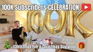 I Hit 100k Subscribers!!! 🫶 (Christmas vlog & Present haul) 