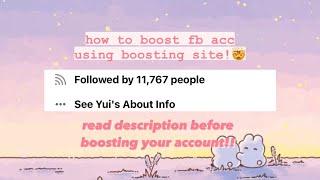 how to boost your facebook account using boosting site | Seika Diorè