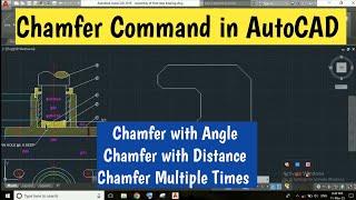 How to use Chamfer command in AutoCAD | AutoCAD Chamfer Command | AutoCAD Tutorials