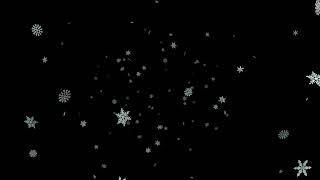 Snowfall Effect Overlay | Snowflake Effect Black Screen