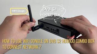 DVB S2 HD9800 Box | How to Connect WIFI by USB Dongle?