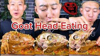 Goat Head Eating | Goat Head Mukbang | Mukbange 2025