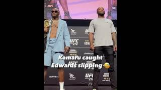 Usman caught Edwards napping  #UFC278