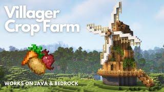 VILLAGER CROP FARM | Minecraft Tutorial | Java & Bedrock [1.21+]