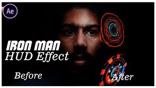 IRON MAN HUD EFFECT || After Effects Tutorial || JCRPhotography