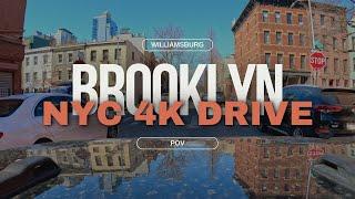 Relaxing Saturday Morning Drive Around Brooklyn, NY | Williamsburg 4K Drive POV