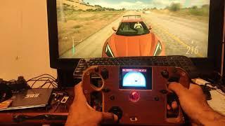 primeira gameplay Forza Horizon 5 + volante Caseiro (Arduino steering wheel)