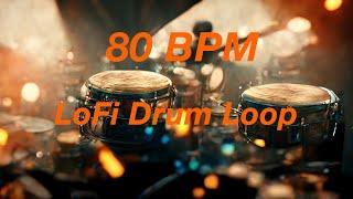 Free Drum Loop - Lofi Drum Loop -  80  BPM LOFI Drum Loop