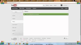 how to remove recommended videos from youtube, how to delete the history in youtube 2012