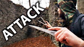 Siege of 600 Years old Abandoned Castle (Stinger Throwing Knives Test)