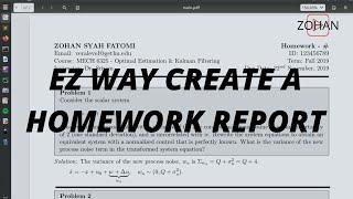 How To Create A ASSIGNMENT-REPORT By Using LATEX In Linux-Ubuntu [WORKED]