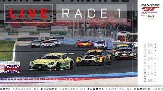 LIVE | Race 1 | Hockenheim | Fanatec GT Europe 2024 (English)