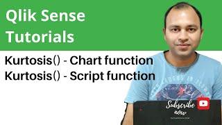 Qlik Sense Tutorial | Qlik Sense Script and Chart Function - Kurtosis()  Chart and Script Function