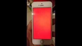 iPhone 5s red screen of death