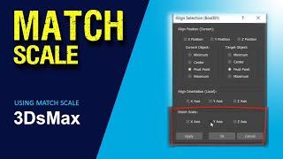 MATCH SCALE in 3Dsmax | @Quick3D